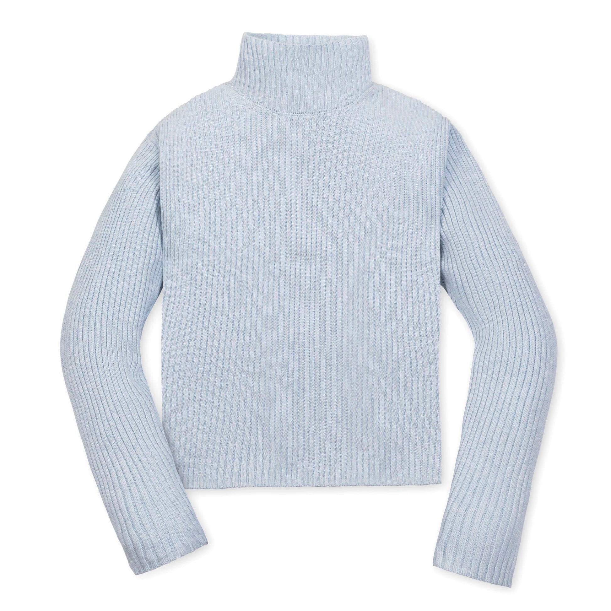 Organic Funnel Neck Sweater soft organic cotton knit pullover