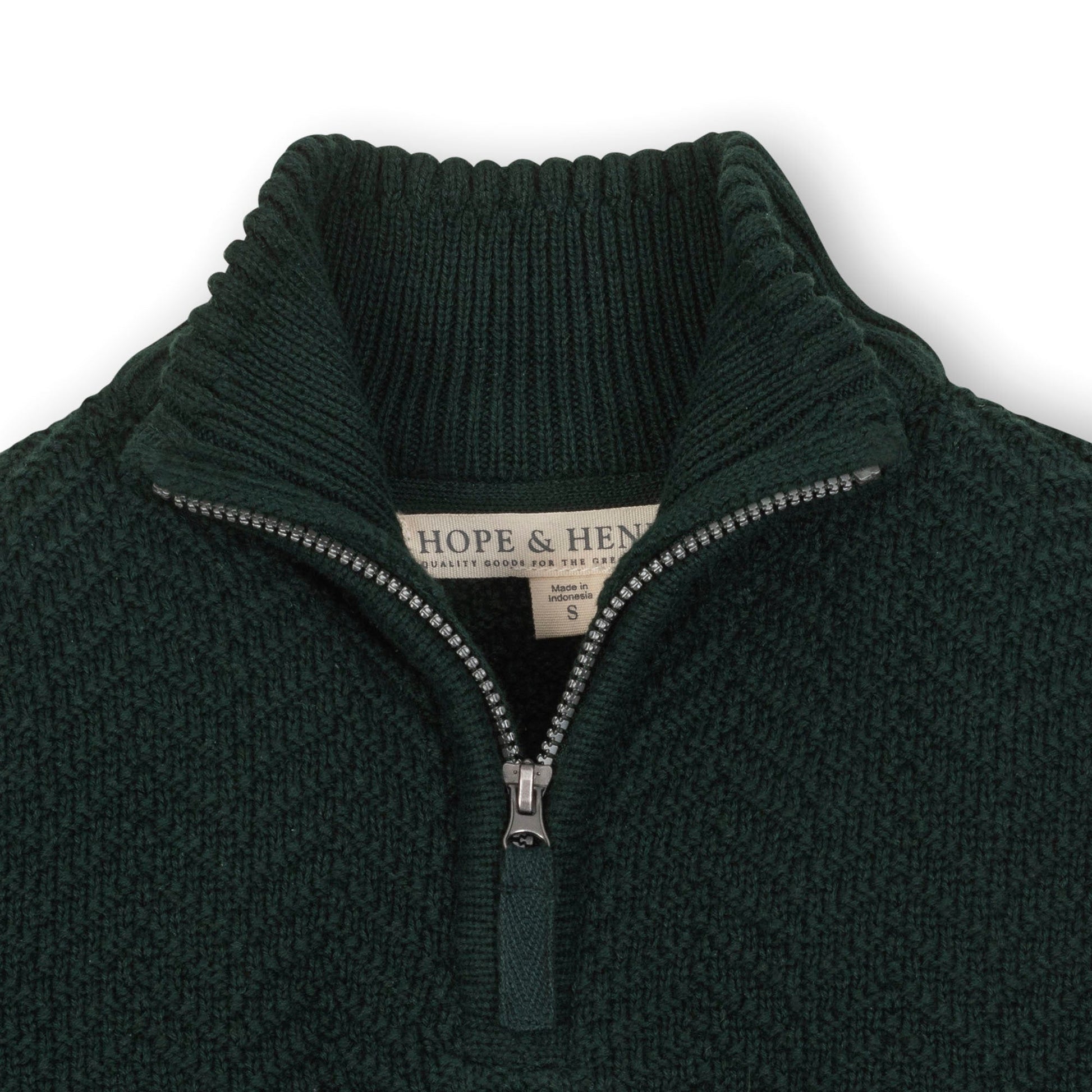 Organic Half Zip Cable Sweater cozy zip neck cable sweater casual style