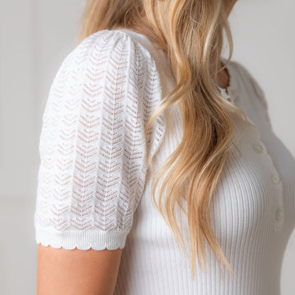 Organic Henley Sweater cozy everyday organic knitwear