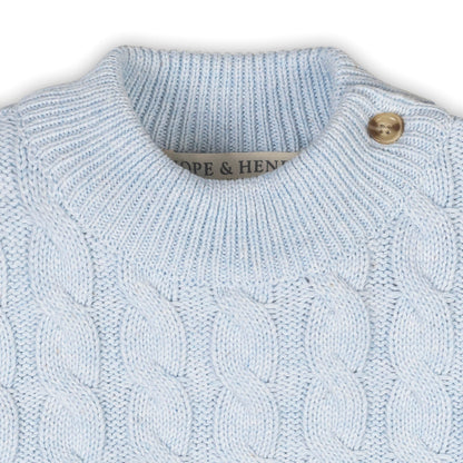 Organic Mock Neck Ruffle Sweater breathable organic cotton baby clothing