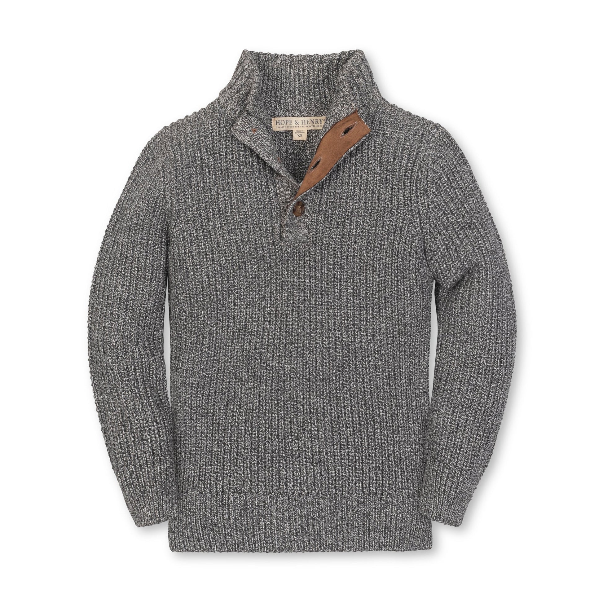 Front view of Organic Mock Neck Sweater for babies