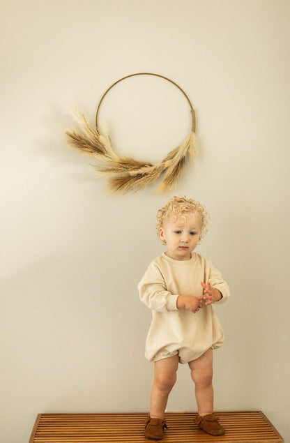 Organic Oversized Sweatshirt baby boy girl romper - Baby Organic