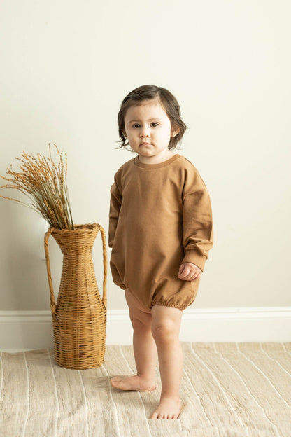 Organic Oversized Sweatshirt baby boy girl romper - Baby Organic