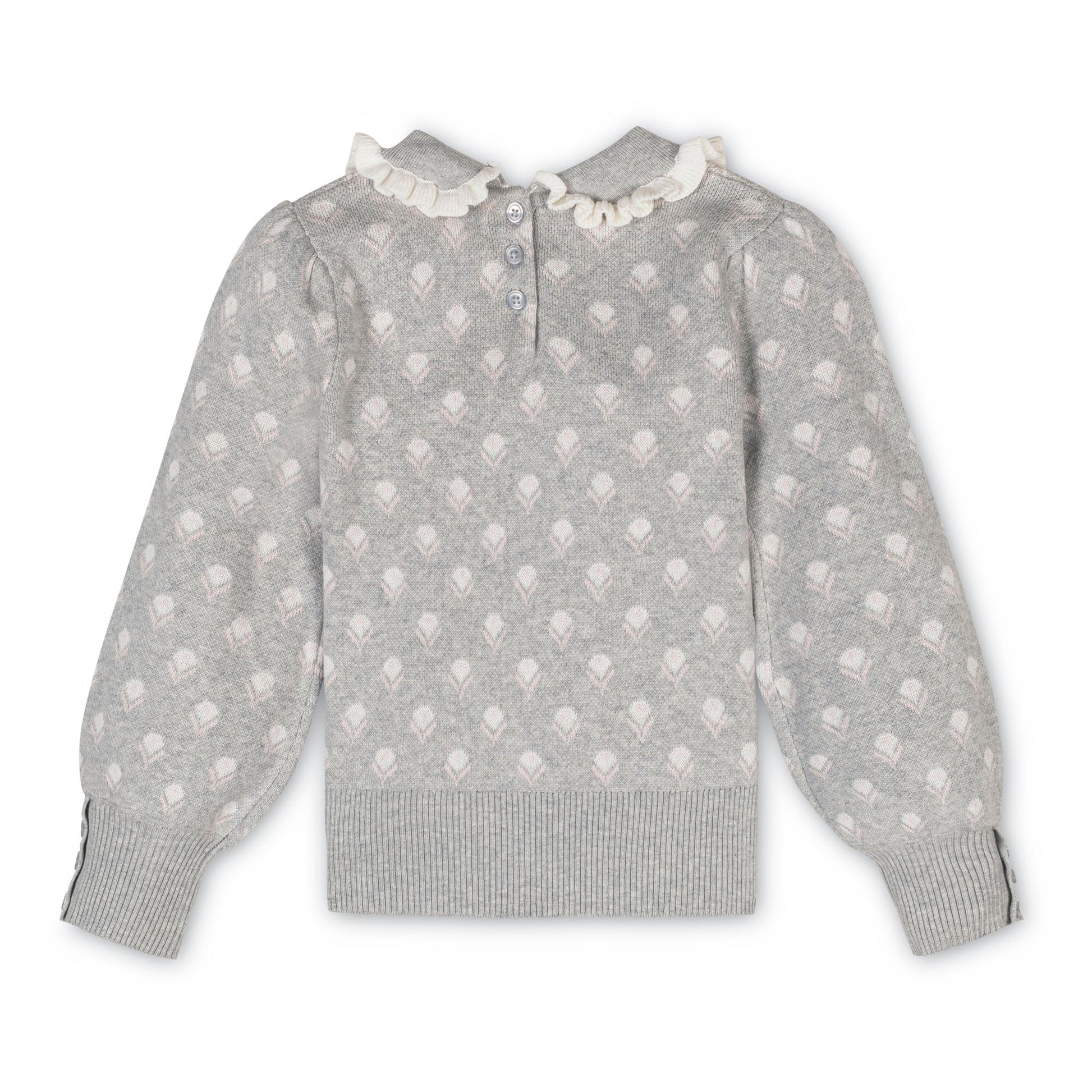 Organic Peter Pan Collar Sweater lightweight kids sweater vintage inspired design