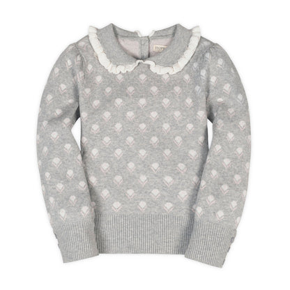 Organic Peter Pan Collar Sweater soft baby knit top classic collar design