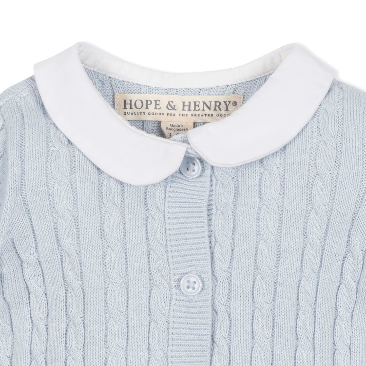 Organic Peter Pan Collar Sweater Romper - Baby Organic