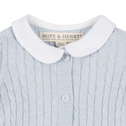 Organic Peter Pan Collar Sweater Romper - Baby Organic