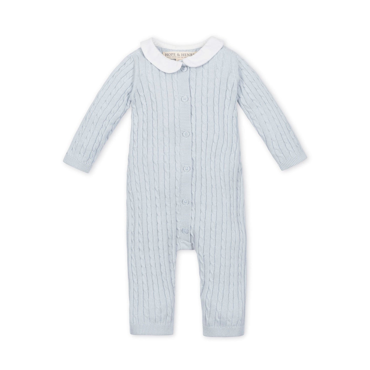 Organic Peter Pan Collar Sweater Romper - Baby Organic