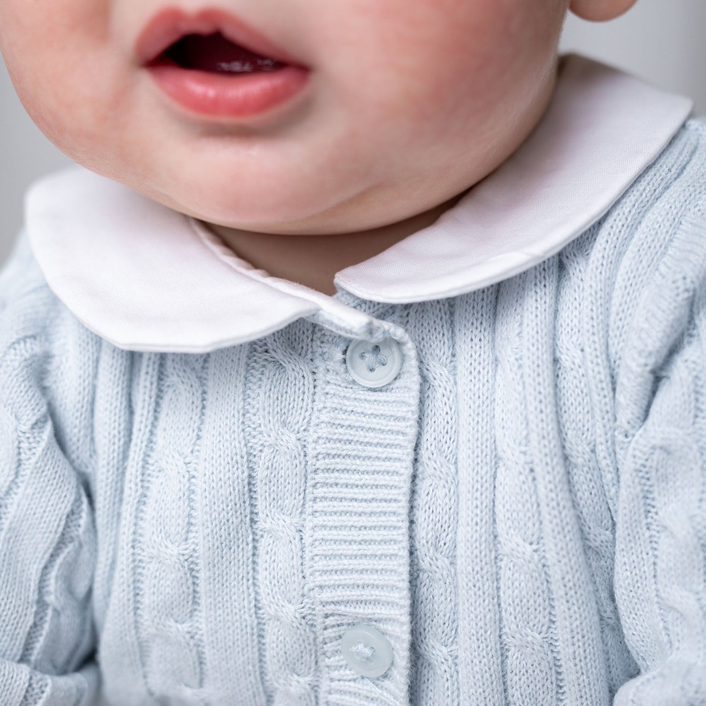 Organic Peter Pan Collar Sweater Romper - Baby Organic