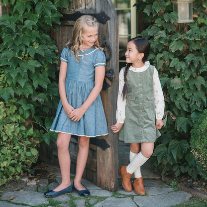 Organic Pintuck Chambray Dress - Baby Organic