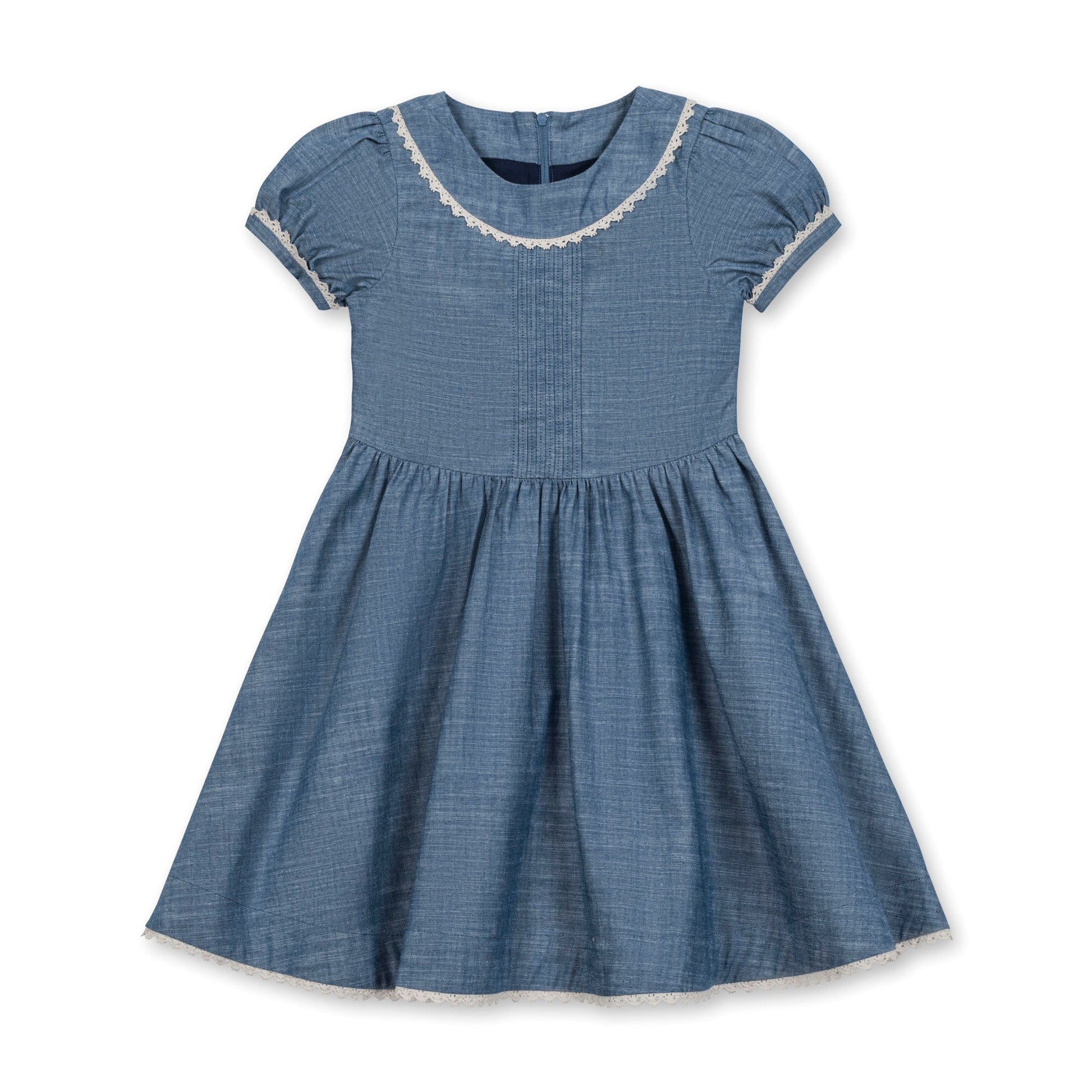 Organic Pintuck Chambray Dress - Baby Organic