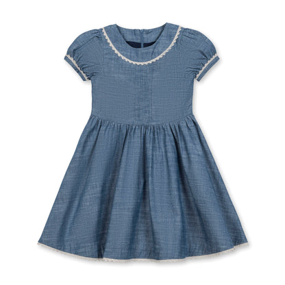 Organic Pintuck Chambray Dress - Baby Organic