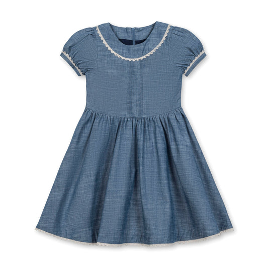 Organic Pintuck Chambray Dress - Baby Organic