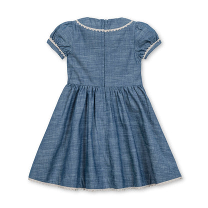 Organic Pintuck Chambray Dress - Baby Organic