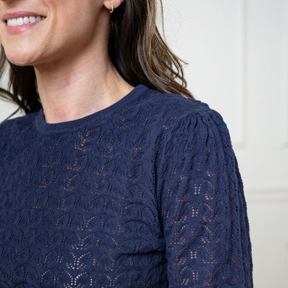 Organic Pointelle Sweater - Baby Organic
