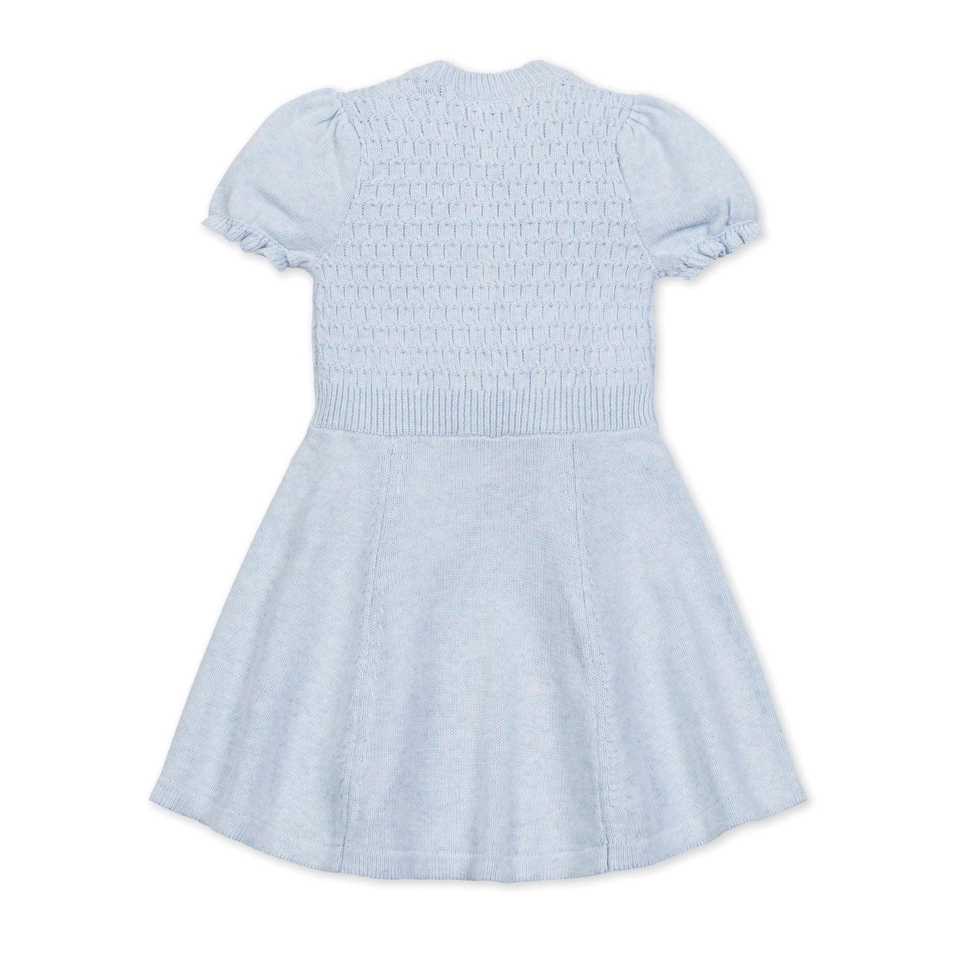 Organic Puff Sleeve Sweater Dress lightweight sweater dress feminine design