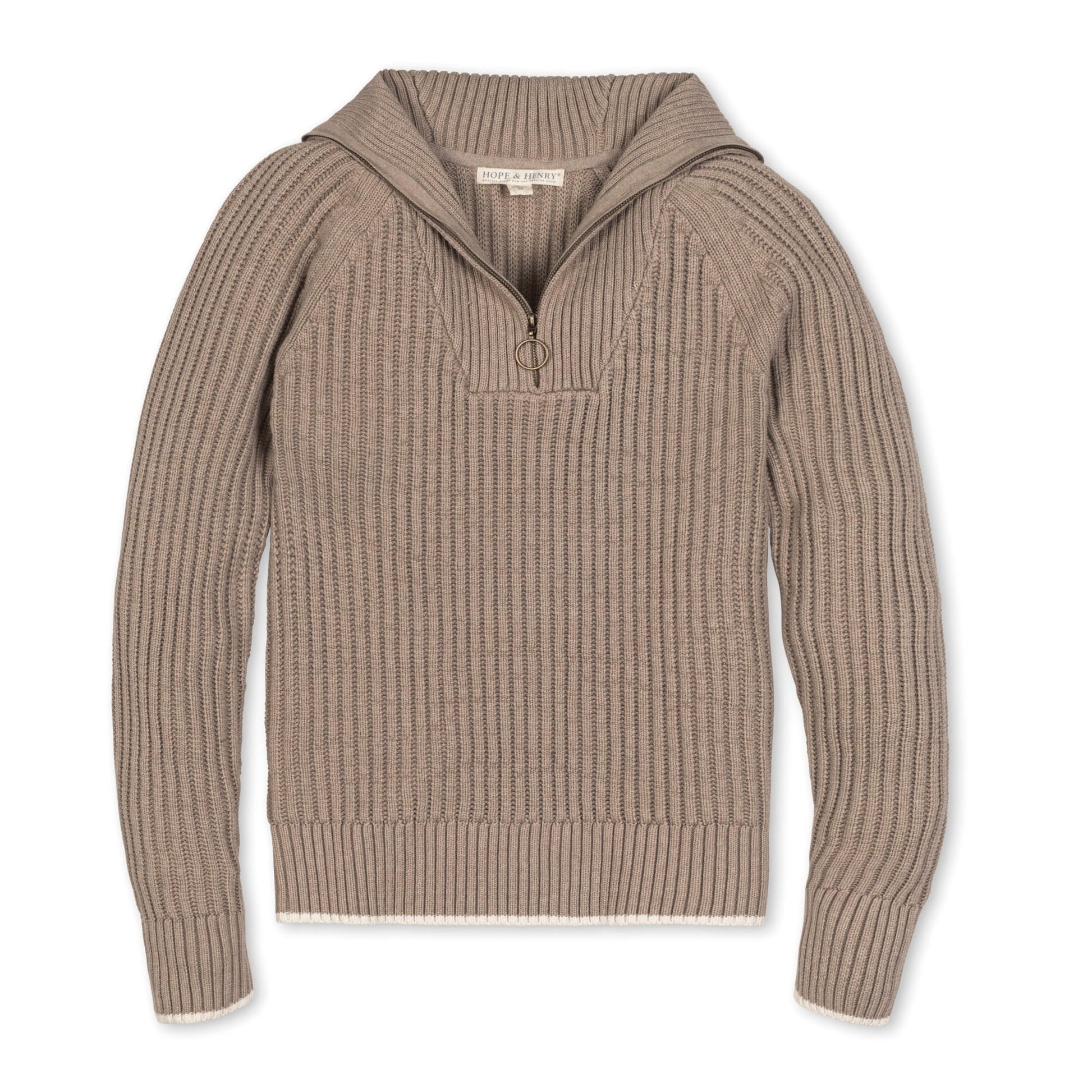 Organic Raglan Half Zip Sweater modern raglan sleeve cotton sweater
