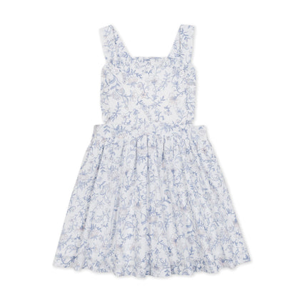 Organic Ruffle Apron Dress soft organic cotton layered dress