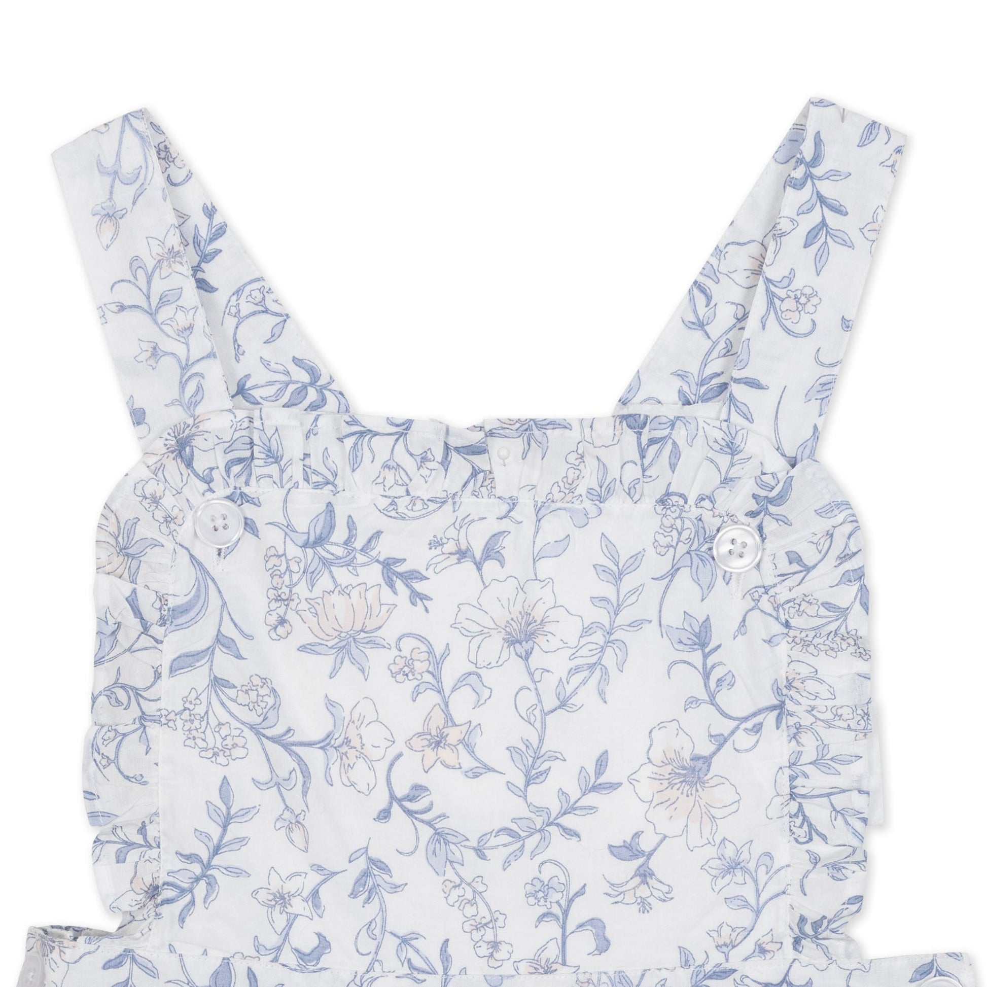 Organic Ruffle Apron Dress elegant everyday organic cotton outfit