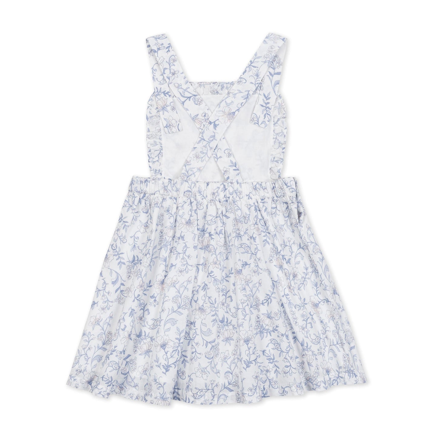 Organic Ruffle Apron Dress comfortable soft cotton fashion dress