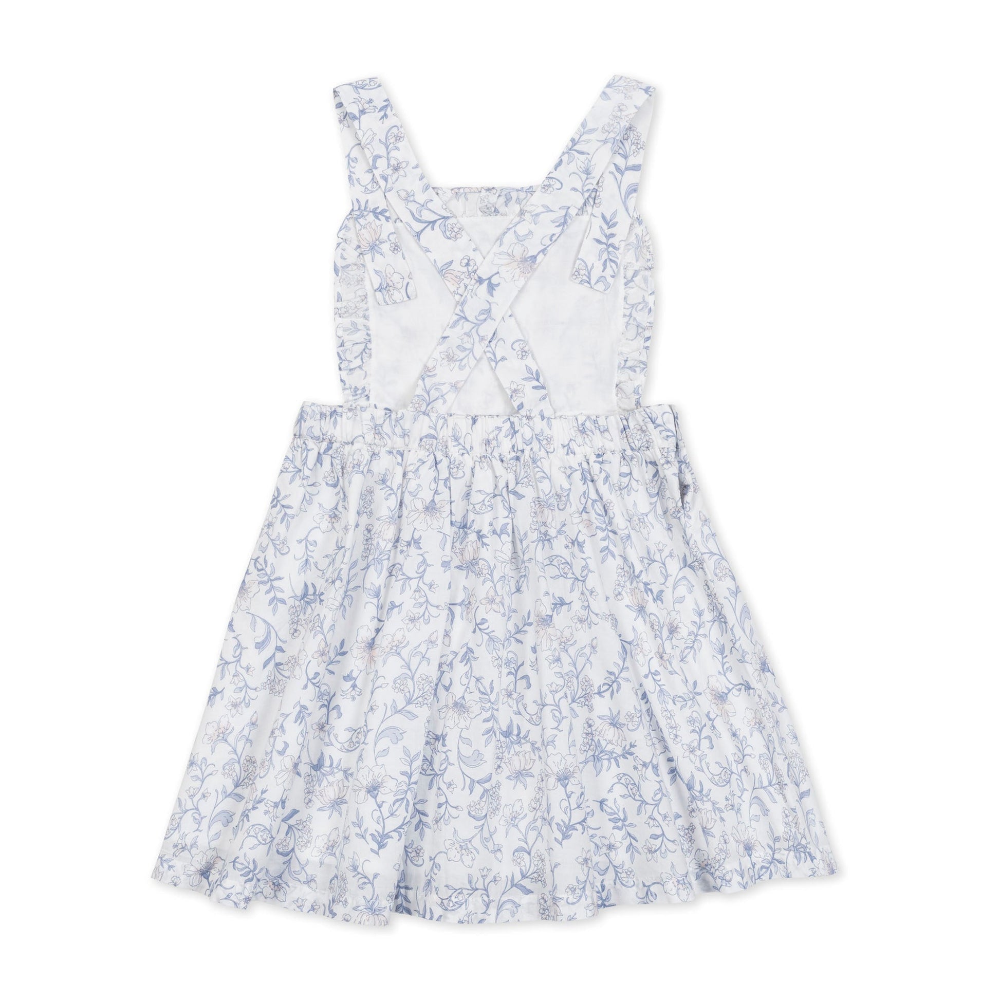 Organic Ruffle Apron Dress comfortable soft cotton fashion dress
