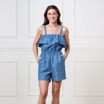 Organic Ruffle Top Romper - Baby Organic