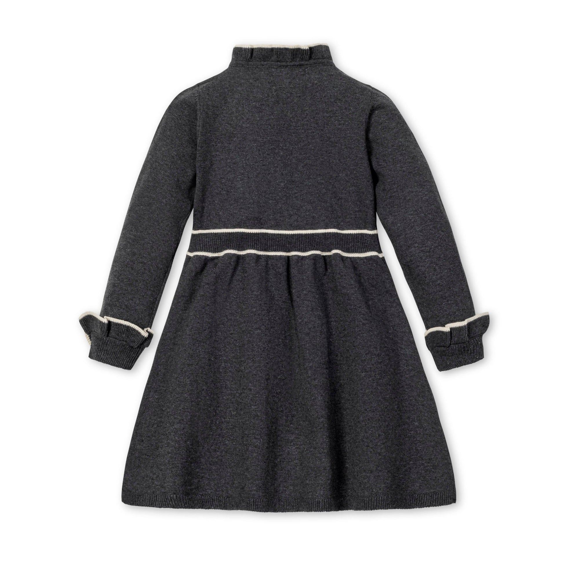 Organic Ruffle Trim Sweater Dress comfortable organic cotton fashion dress