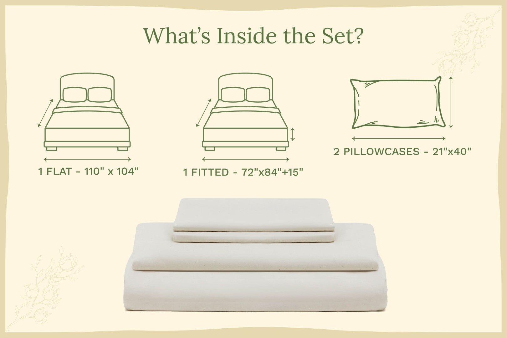 Organic Sateen Bed Sheets Set - Baby Organic