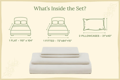 Organic Sateen Bed Sheets Set - Baby Organic