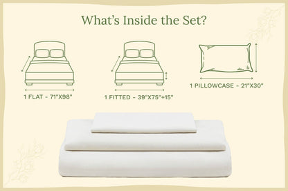 Organic Sateen Bed Sheets Set - Baby Organic