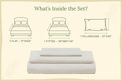 Organic Sateen Bed Sheets Set - Baby Organic