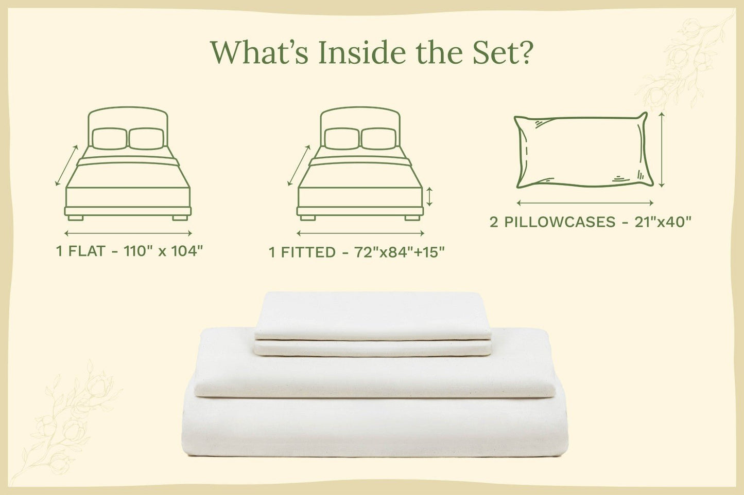 Organic Sateen Bed Sheets Set - Baby Organic