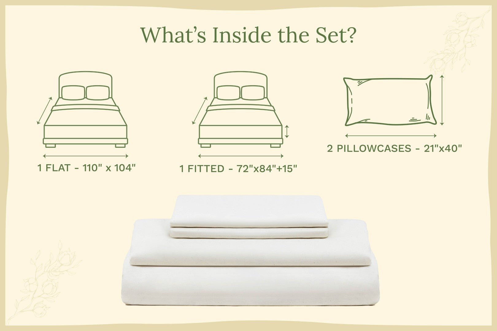 Organic Sateen Bed Sheets Set - Baby Organic