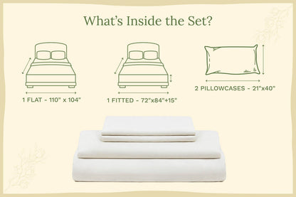 Organic Sateen Bed Sheets Set - Baby Organic