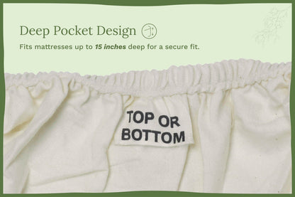 Organic Sateen Bed Sheets Set - Baby Organic