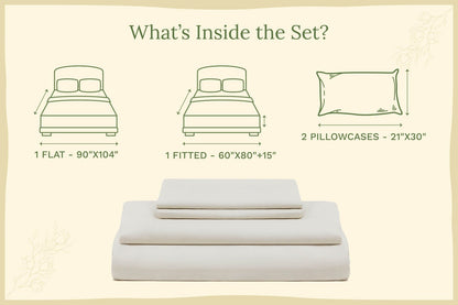 Organic Sateen Bed Sheets Set - Baby Organic
