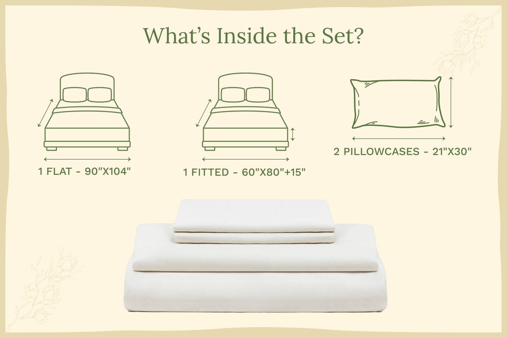 Organic Sateen Bed Sheets Set - Baby Organic