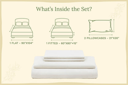 Organic Sateen Bed Sheets Set - Baby Organic