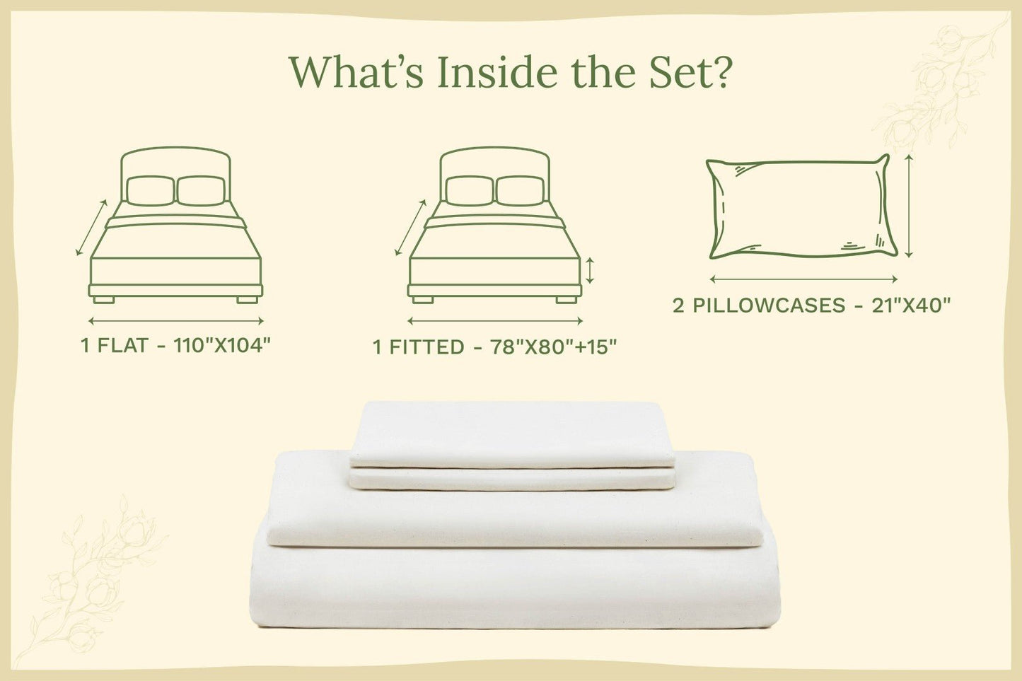 Organic Sateen Bed Sheets Set - Baby Organic