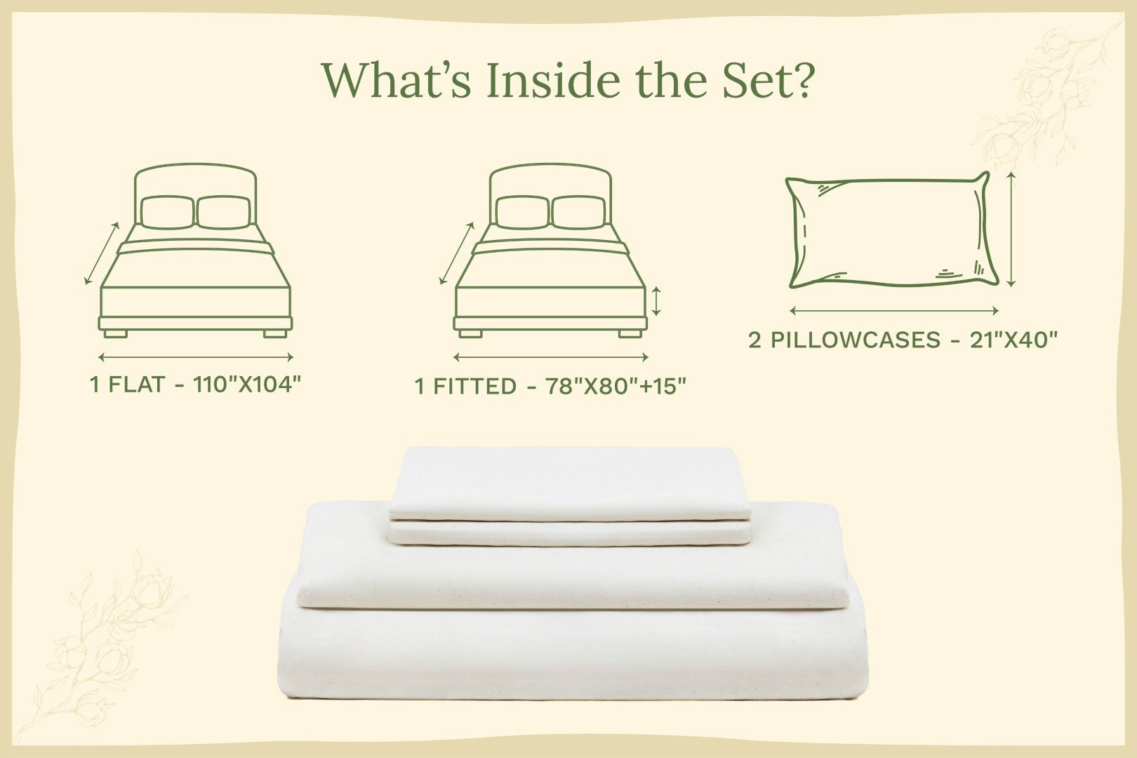 Organic Sateen Bed Sheets Set - Baby Organic