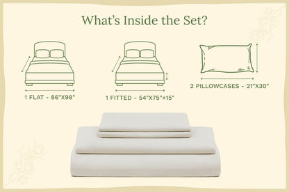 Organic Sateen Bed Sheets Set - Baby Organic