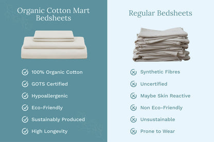 Organic Sateen Bed Sheets Set - Baby Organic