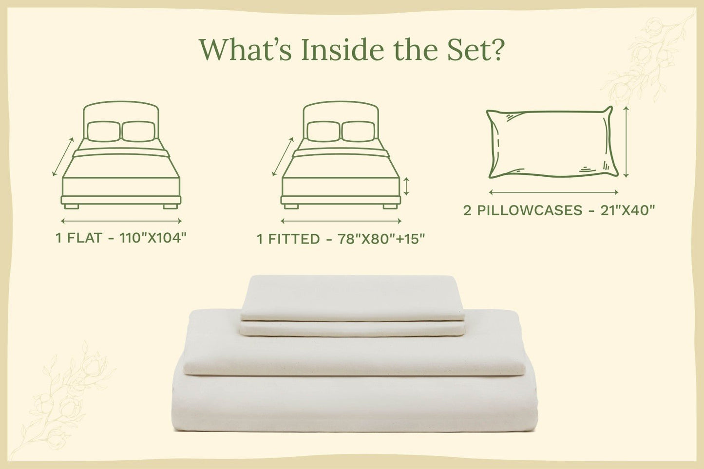 Organic Sateen Bed Sheets Set - Baby Organic