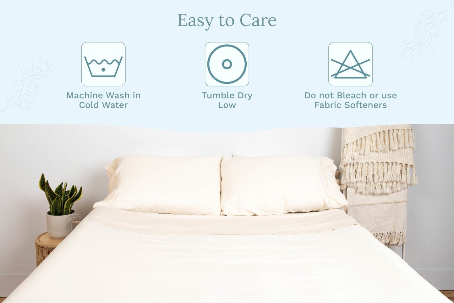 Organic Sateen Bed Sheets Set - Baby Organic
