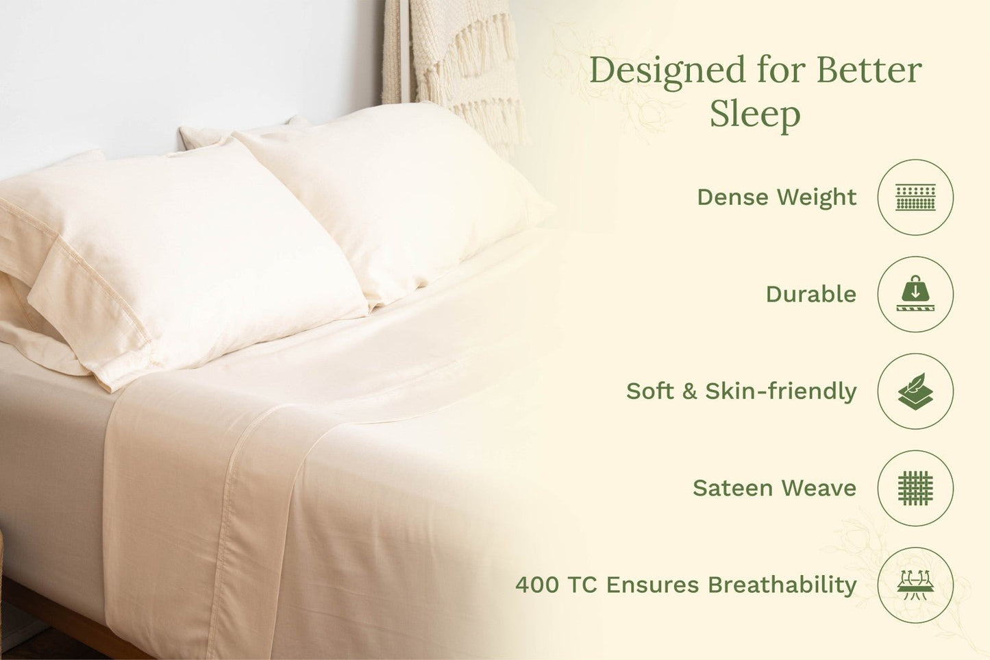 Organic Sateen Pillowcases - Baby Organic