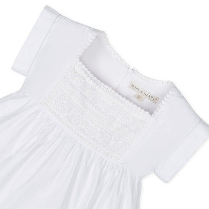 Organic Seersucker Empire Waist Dress - Baby Organic