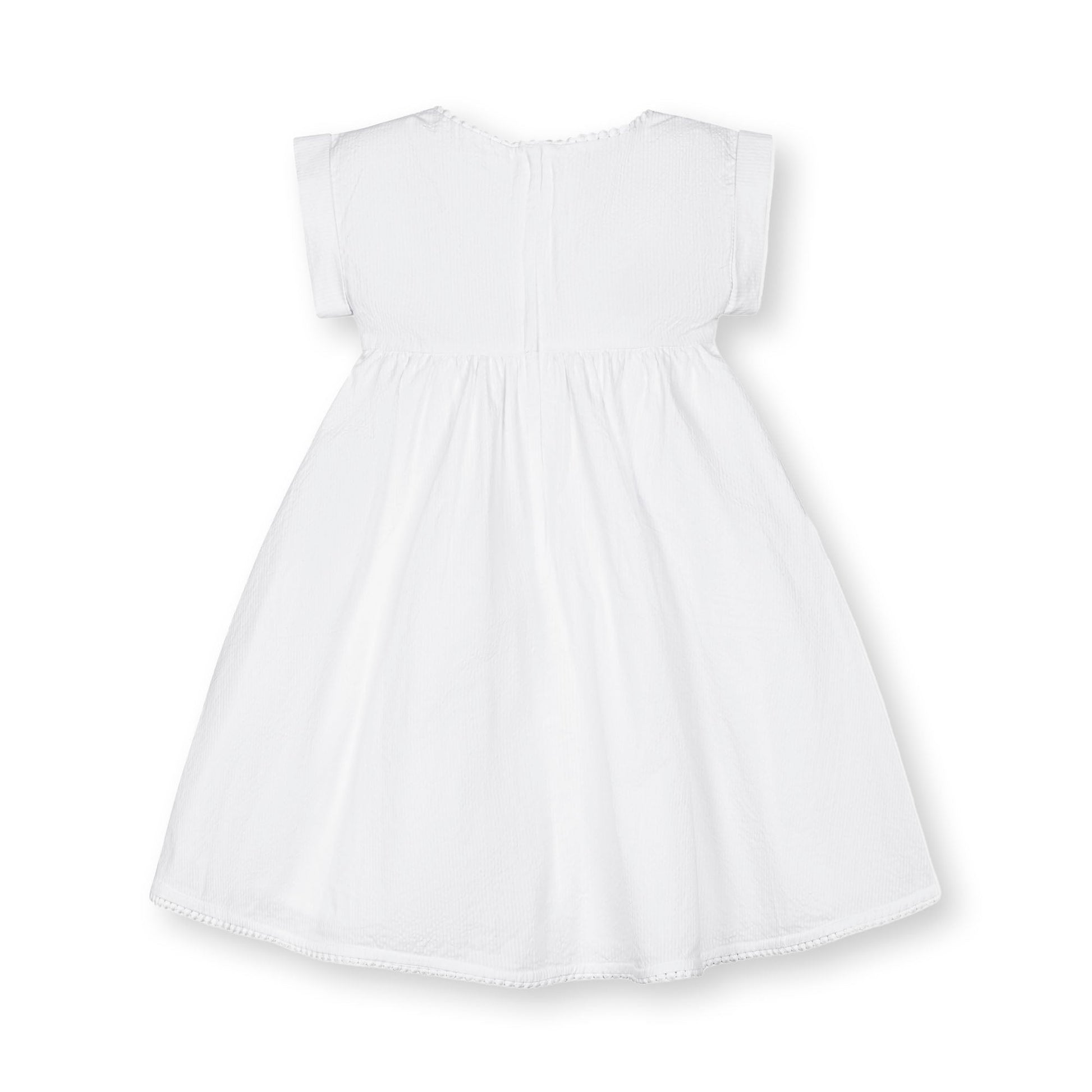 Organic Seersucker Empire Waist Dress - Baby Organic