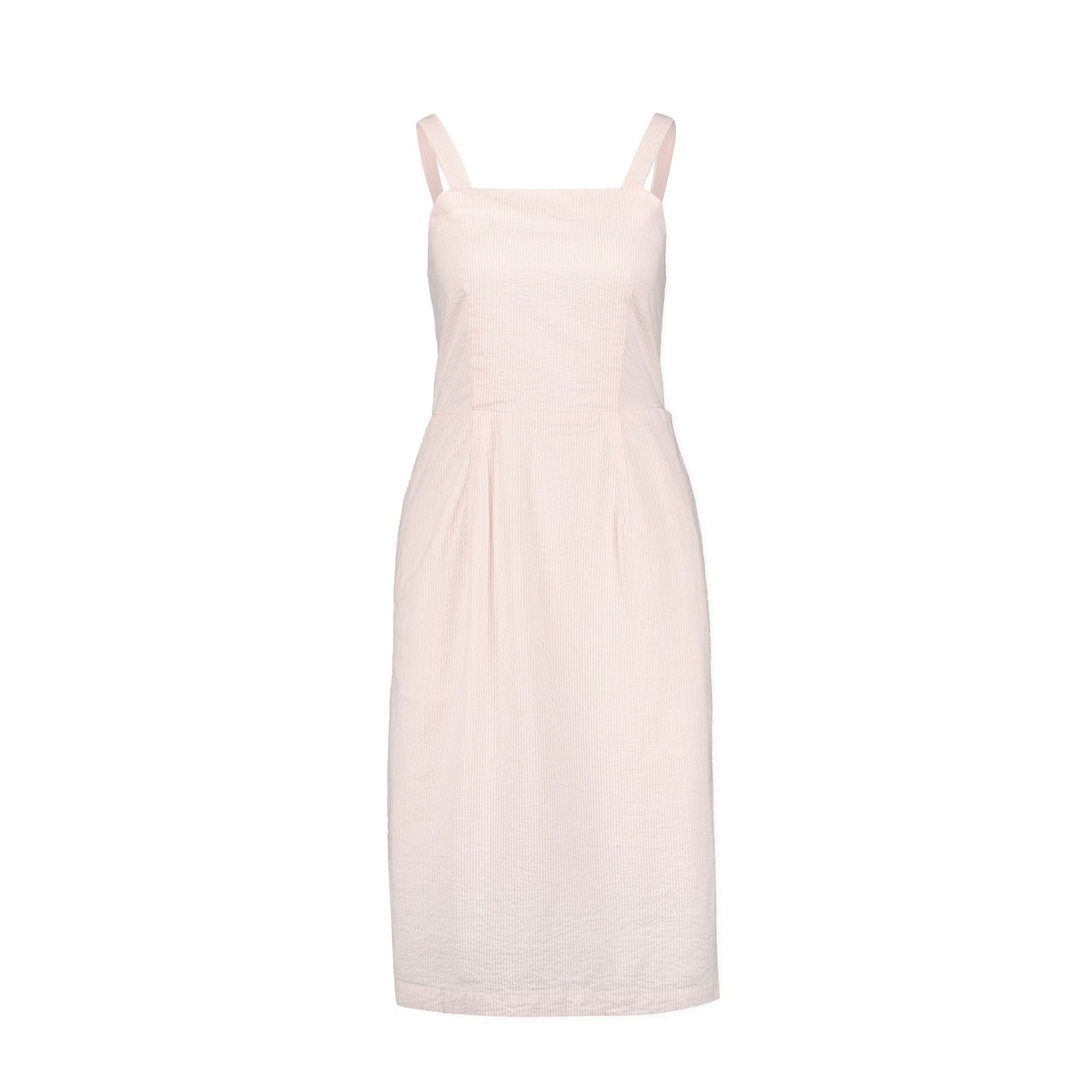 Organic Seersucker Sheath Dress Light Pink - Baby Organic