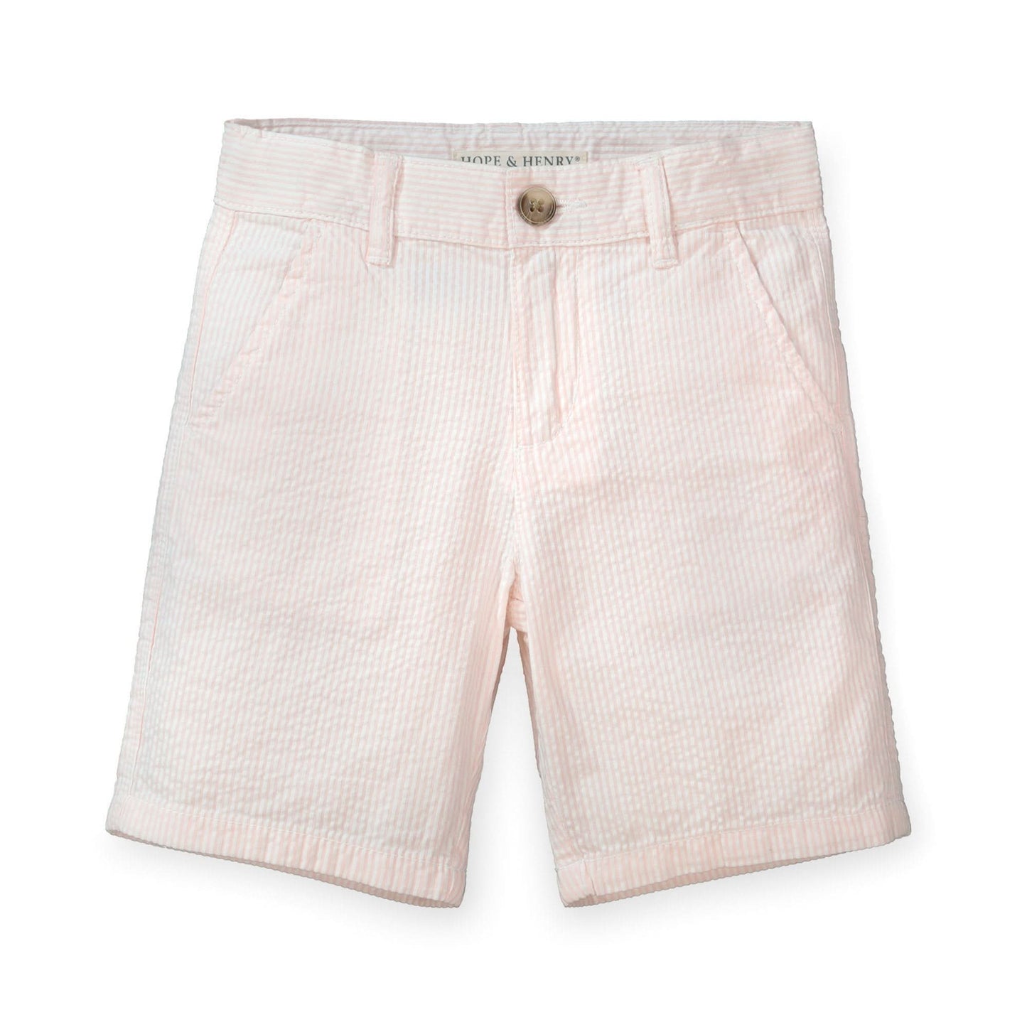 Organic Seersucker Short Pink - Baby - Baby Organic
