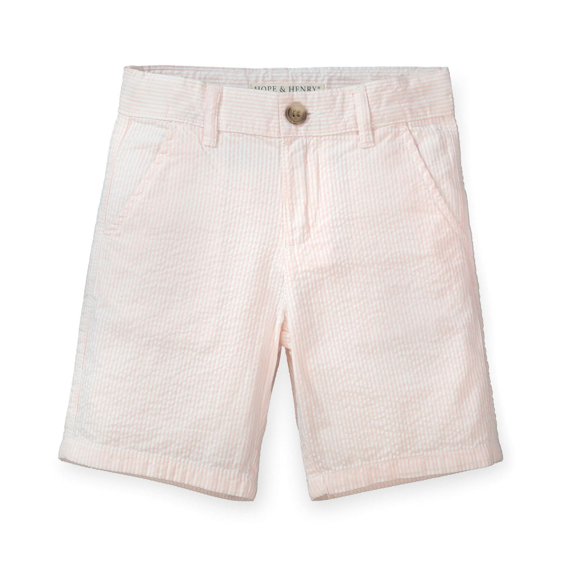 Organic Seersucker Short Pink - Baby - Baby Organic